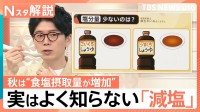 東大研究「秋は塩分の摂取量が多くなる」食事場所、人数で「塩分摂取量」が異なることも【Nスタ解説】
