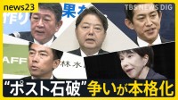 “ポスト石破”の争いが本格化　小泉氏が総裁選出馬の意向を表明　小林氏は出馬会見「世代交代が必要」 野党は“政治空白”と批判【news23】