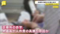 診療所の経営約4割が赤字 「近く廃業検討」13.8％　物価高や人件費高騰が原因か