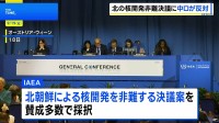 北朝鮮の核開発を非難する決議案　ロシアと中国などが反対し全会一致での採択ならず　IAEA年次総会
