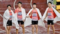 男子4×100mリレー、日本6位で3大会ぶりのメダル届かず...アメリカが37秒29で連覇、国立ため息も雨の死闘に拍手【世界陸上】