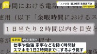 “適切なスマホ利用で睡眠時間の確保を” スマホ条例案を可決 “余暇時間もスマホ1日2時間まで” 愛知・豊明市