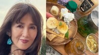 【 工藤静香 】　こだわりの「軽ブレ」　お洒落な朝食の作り方を公開　クラッカーとヨーグルトに「ポイントはバジル」