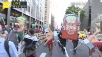 イスラエル首相が国連で演説　ニューヨークでは抗議デモ「今すぐガザでの虐殺を終わらせなければならない」