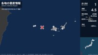 沖縄県で最大震度1の地震　沖縄県・石垣市、与那国町、竹富町
