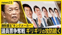 自民党総裁選　勝敗を握るのは“キングメーカー” 議員票争奪戦ギリギリの攻防続く【news23】