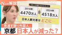 「多いときは9割外国人」京都観光、日本人はどこに？中心部から離れた「山科」「高雄」が人気【Nスタ解説】