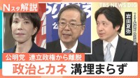 自公連立に終止符　“政治とカネ”の溝埋まらず…公明党が連立離脱となった2つの背景と今後の野党連携の行方【Nスタ解説】