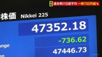 日経平均 一時700円超下落 “高市トレード”巻き戻し…米中摩擦への懸念も逆風に