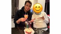 【 山川豊 】　67歳の誕生日を迎え　「娘にも祝って頂き、ケーキを美味しく頂きました」