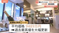 東京23区の新築マンション平均価格1億3309万円　3年連続で1億円超　過去最高更新