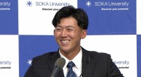 阪神が1位指名の創価大・立石正広「頑張ったよ」と父に伝えたい　バレーボール一家からプロ野球選手に【ドラフト会議】