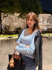 【 中川安奈 】 「中国に遊びに行っていた妹からのおみやげ」「ガシガシ使えるお気に入りバッグにつけましたっ」　オフショットを公開