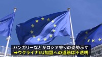 ウクライナのEU加盟「汚職対策や司法の独立など懸念あり」 加盟には全会一致が必要…加盟の道筋不透明