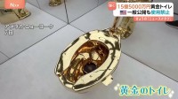 総額15億円超の「黄金トイレ」ついにオークションへ！光り輝く18金製を一般公開も使用はNG