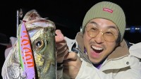 【 中尾明慶 】「人生初のランカーシーバス　めちゃくちゃ嬉しい！」船上で輝く80cm超え大物釣り