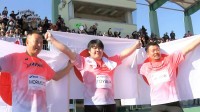 男子ハンマー投で日本勢が表彰台独占の快挙 ！ 21歳の遠山莉生が金メダル、森本が銀、石田が銅【東京デフリンピック・陸上】