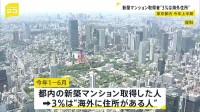 “3％は海外住所” 今年上半期の都内新築マンション取得者の割合