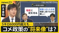 【鈴木農水大臣生出演】コメ政策の“将来像”は　都内のスーパーでは5キロ6000円超えも…どうなる？今後のコメ価格【news23】