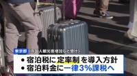 東京都 宿泊税一律3％の「定率制」導入へ