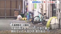 長野駅近くの路地で死亡ひき逃げ事件　ごみ収集車の運転手から事情聴取