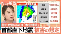 死者最大1.8万人「首都直下地震」の被害想定は？避難者480万人とも…“自分できることは自分で”がポイントに【Nスタ解説】