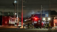 自動車整備の工場で火事　40代男性がやけどで病院に搬送　横浜市泉区