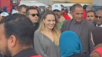 アンジェリーナ･ジョリーさん　ガザと接するエジプトの検問所を訪問 支援活動を視察
