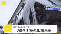 各地で“今季一番の寒さ”関東地方でも降雪を観測 8日も厳しい冷え込みで都心では最低気温0℃予想に…週末3連休は“冬の嵐”襲来か【news23】