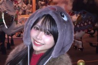 【キンコン梶原の長女・梶原叶渚】　冬のディズニー満喫ショットを公開　「ベルリオーズ帽子」の防寒性能に驚き