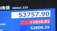 【速報】日経平均株価　一時1300円以上値上がり　初めて5万3000円の大台を突破　衆院解散報道受け