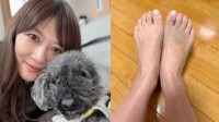 【 藤崎奈々子 】　お正月に「足を怪我」　実家で療養　15歳愛犬との再会と豪華手料理に感謝