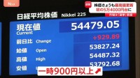 【速報】日経平均 初の5万4000円台で取引終了 前日より792円高　“高市トレード”や円安進行など追い風に