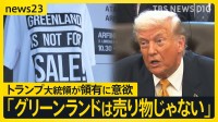 Tシャツの文字は「グリーンランドは売り物じゃない」 トランプ大統領が領有に意欲　住民の声を現地取材【news23】