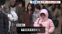 東京都心で「今シーズン一番の寒さ」　氷点下2℃を観測　関東でも冷え込み強まる