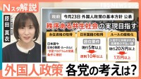 外国人労働者は過去最多に　永住権の厳格化や不動産取得どうなる？衆議院選挙「外国人政策」各党の公約を比較【Nスタ解説】
