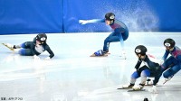 ショートトラック混合リレー、日本は失格で準々決勝敗退　宮田「もう少し落ち着いて判断していれば...」と悔やむ