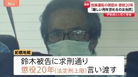 「極めて甚大な事故」トラック運転手の男に懲役20年の判決　危険運転致死傷罪の成立認める　前橋地裁　群馬・伊勢崎市の飲酒運転事故で2歳男児含む家族3人死亡