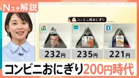 おにぎり1個にいくら出せる？コンビニ“200円時代”　おにぎりの新トレンドは「1個で満腹」完結型【Nスタ解説】