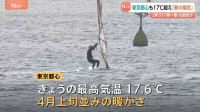 東京都心も17℃超え　4月上旬並みの暖かさ　関東で2年ぶり「春一番」観測の見込み