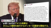トランプ氏「米海軍がホルムズ海峡のタンカーを護衛」「戦力ほぼすべて打ちのめした」1700超の標的攻撃　一方イランの“反撃”続く 周辺国に被害