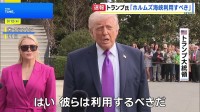 トランプ大統領　石油会社はホルムズ海峡を「利用すべきだ」　石油輸送の要衝の安全性を強調