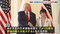 アメリカ産原油の輸入拡大 あす日米首脳会談で伝える方針　日米で共同備蓄も検討　中東依存の現状から原油の調達先を多角化させる狙い