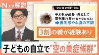 “空の巣症候群”知っていますか？ 子どもが成長・自立で家を離れ…喪失感や心身の不調に【Nスタ解説】