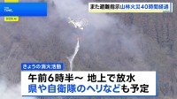 群馬・上野村の山林火災 近隣住民には2度目の避難指示　朝6時半から消火活動を再開予定