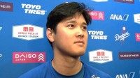 大谷翔平「投げ心地が良いというのが一番」今季初二刀流で初勝利　村上宗隆との交流も明かす「要所要所で連絡はくれる」