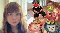 【 中川翔子 】 「フリフリしながらお茶碗ガブガブ」　ハーフバースデーの　離乳食プレートを公開　「ミルクより食べるのが圧倒的に好きみたい」
