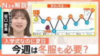 入学式は“夏日の門出”に…日傘の売上げ2割増し　今週は冬服も必要？週末にかけ気温差大きく服装選びに注意【Nスタ解説】