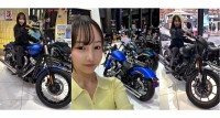 【 丸りおな 】　バイク女子　「念願のハーレー見に行ってきました」「かっこ良すぎて全部よく見える」　先日・大型二輪の免許を取得