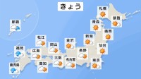 近畿～北海道で行楽・洗濯日和　紫外線や暑さ対策は忘れずに　21日（火）～22日（水）は広範囲に大規模な黄砂飛来のおそれ